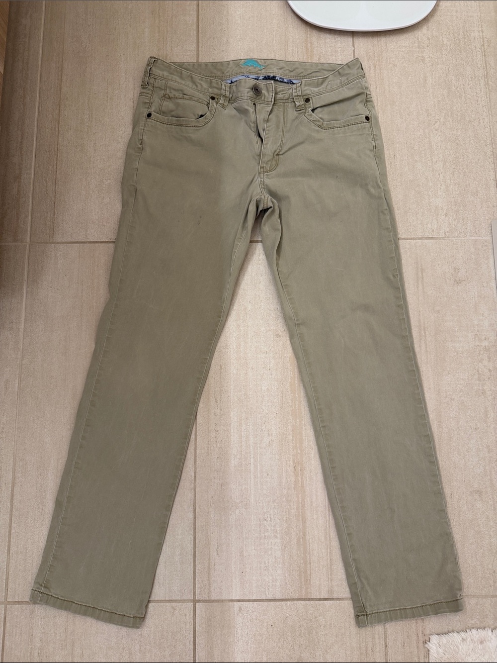 Tommy Bahama Straight-Leg Jeans in Olive